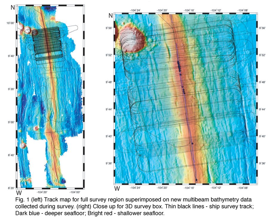 Survey lines for 3D MCS data collected at the EPR